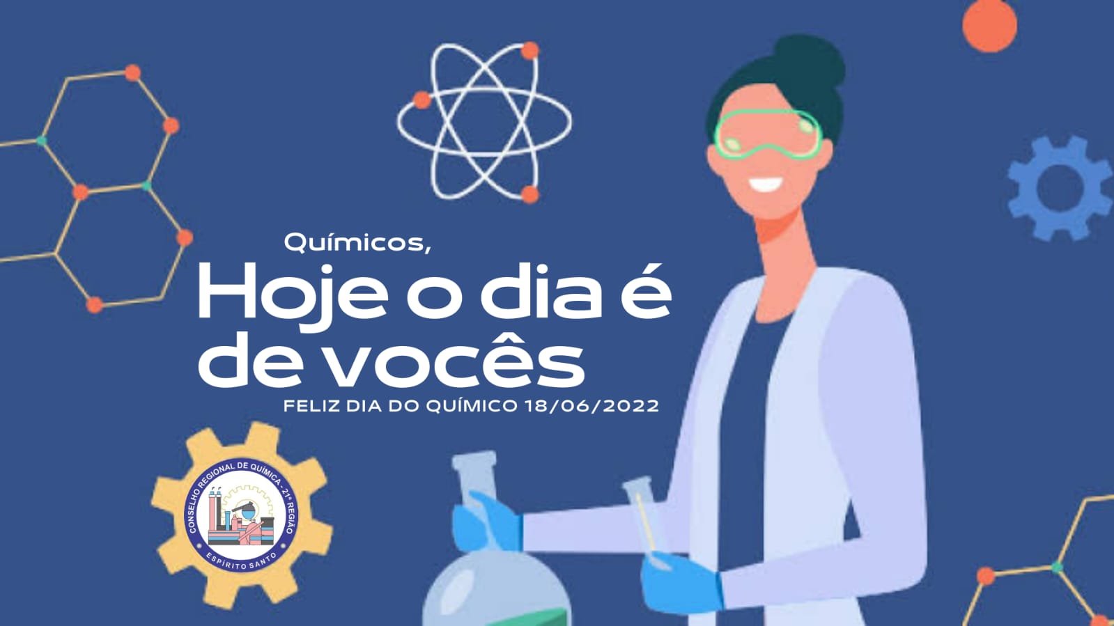 Parabéns aos Profissionais da Química pelo seu dia!!!